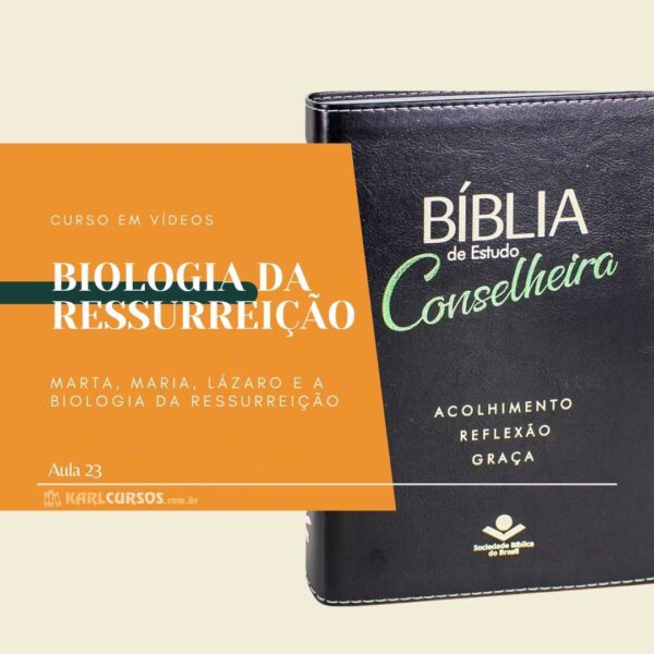 Aula Marta, Maria, Lázaro e a BIOLOGIA DA RESSURREIÇÃO - Curso da Bíblia Conselheira